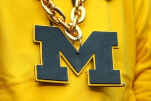 Michigan Wolverines necklace