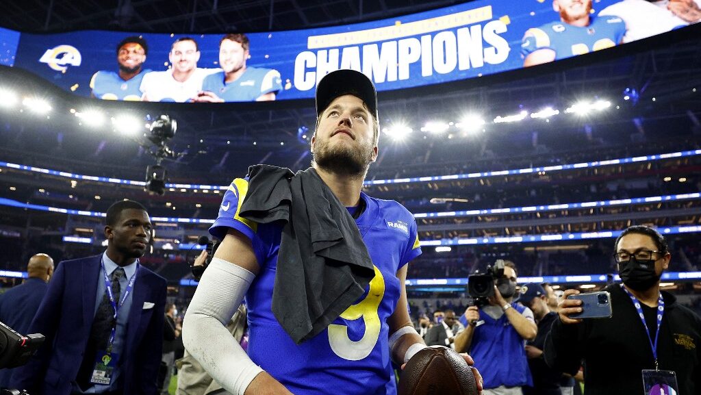 Matthew Stafford tied a Rams record from Kurt Warner's MVP season