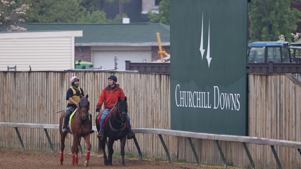 O-Besos-walks-on-the-track-during-training-for-the-Kentucky-Derby-at-Churchill-Downs-aspect-ratio-16-9
