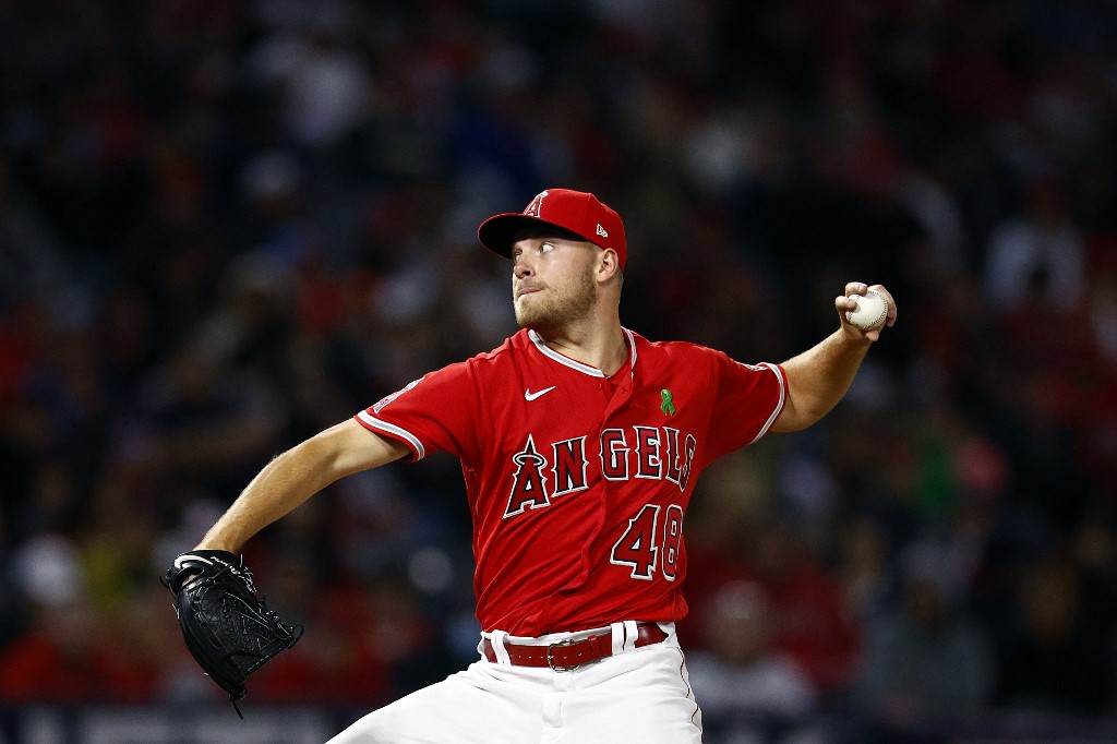 Reid Detmers Los Angeles Angels against Tampa Bay Rays baseball