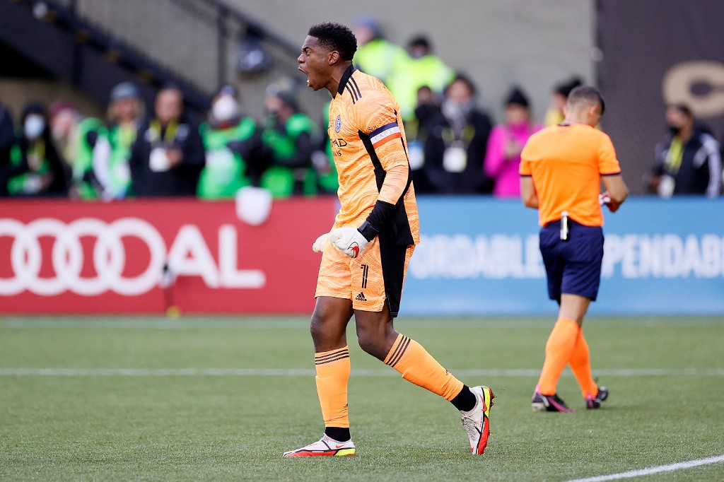 Sean Johnson of New York City during MLS Cup
