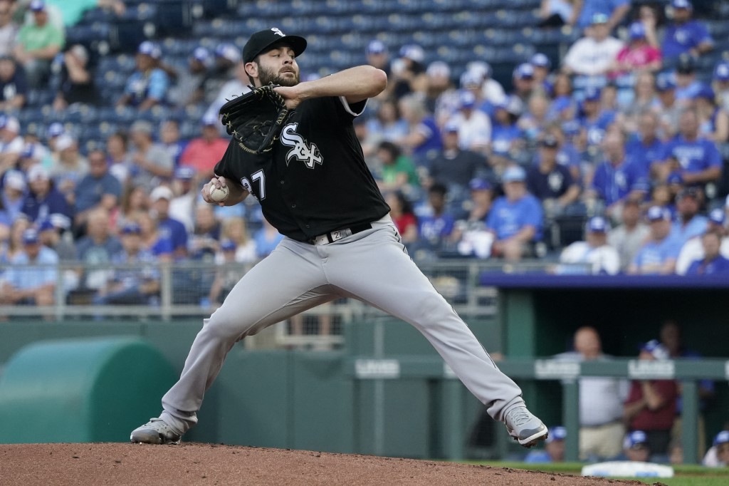 White Sox’s Lucas Giolito pitches against Royals