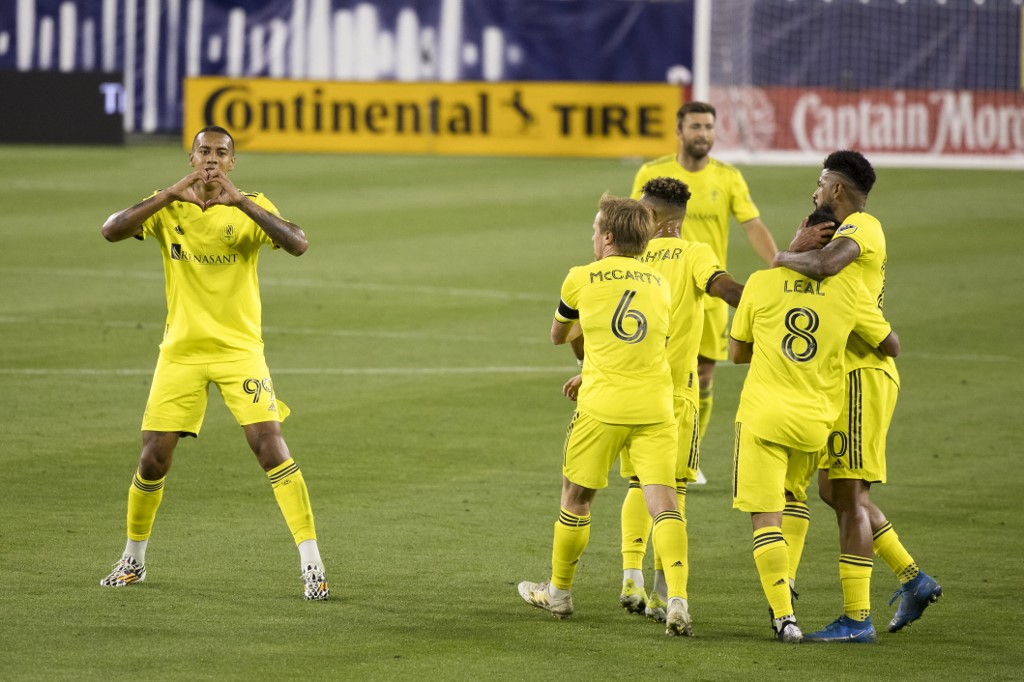 Nashville FC celebrates goal