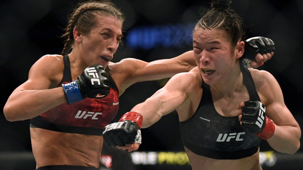 weili-zhang-punches-joanna-jedrzejczyk-ufc-fighters-aspect-ratio-16-9
