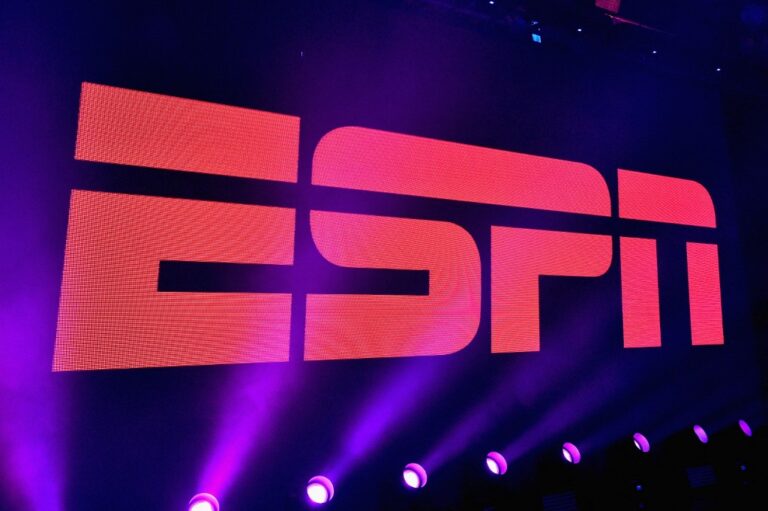 A view of the ESPN logo during ESPN The Party