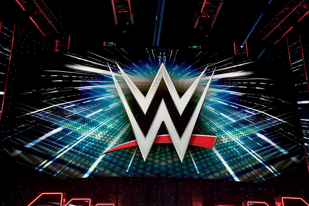 WWE logo news conference T-Mobile Arena