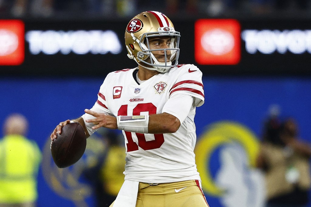 jimmy garoppolo san francisco 49ers nfc nfl
