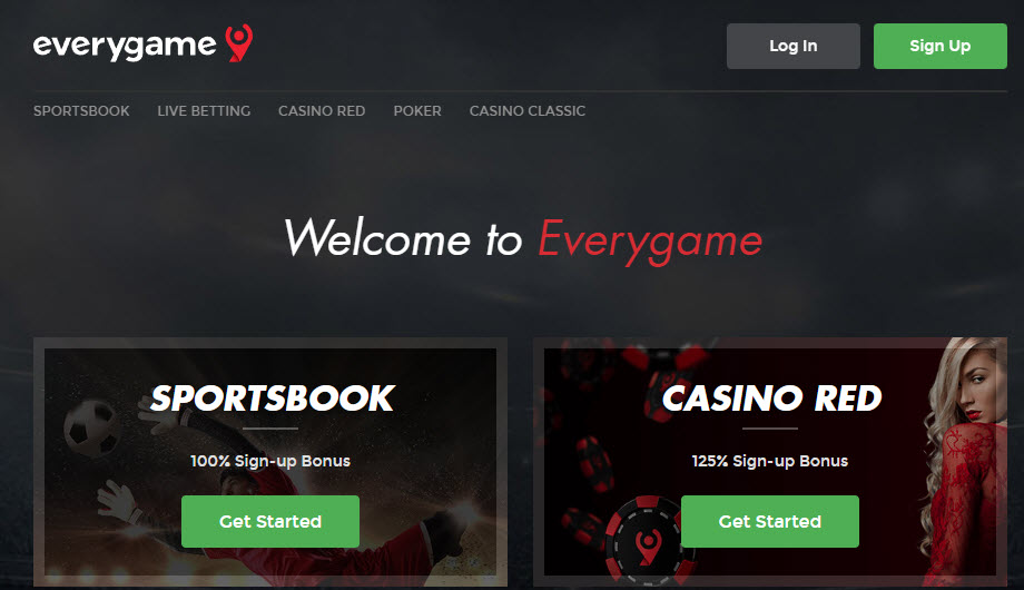 Everygame Sportsbook Homepage