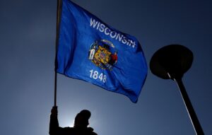 Wisconsin flag State Capitol