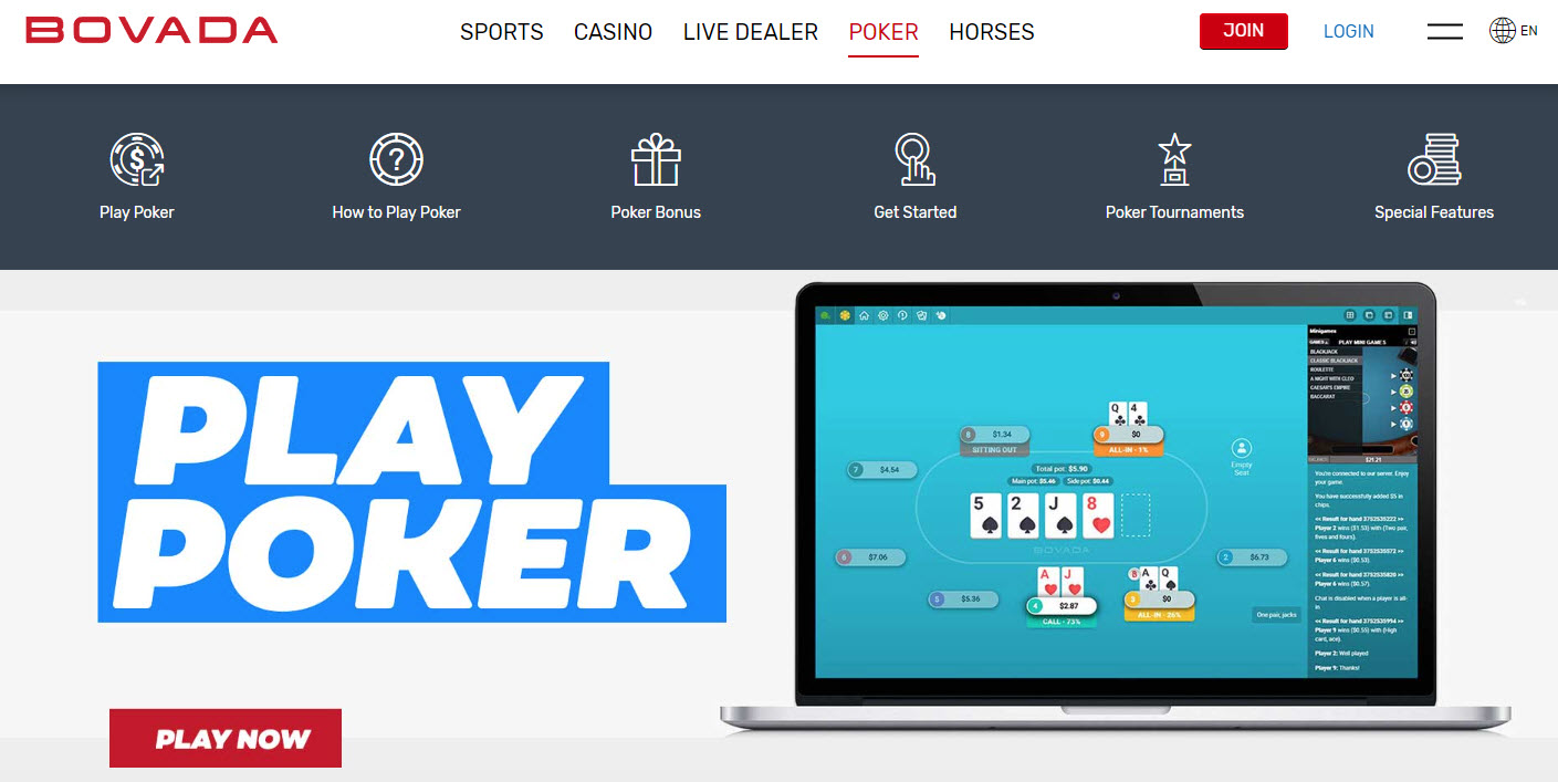 Bovada Poker Review for Sep 2023 – 100% Bonus Hack