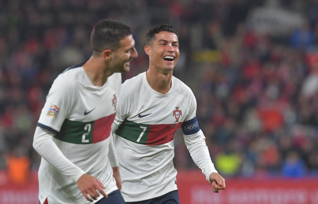 Diogo Dalot Cristiano Ronaldo Portugal UEFA Nations League