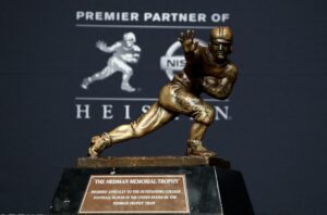 heisman troph close up ncaa football