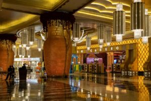 Deserted Entrance Studio City Casino Macau