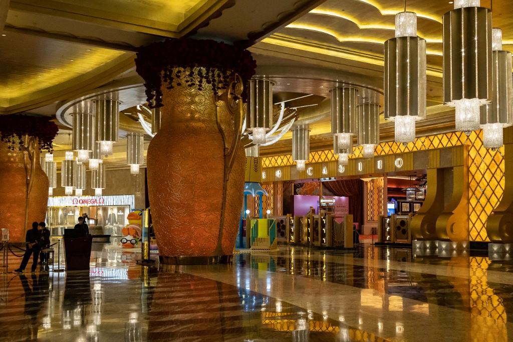 Deserted Entrance Studio City Casino Macau