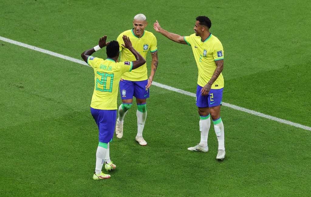 Richarlison Vinicius Danilo Brazil Soccer Team World Cup