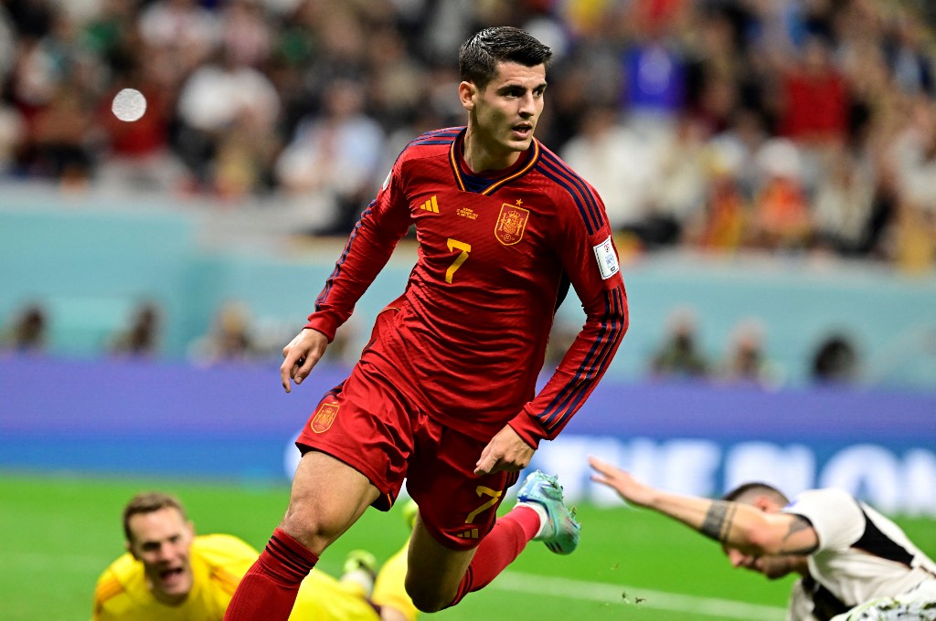 Alvaro Morata Spain striker 2022 World Cup