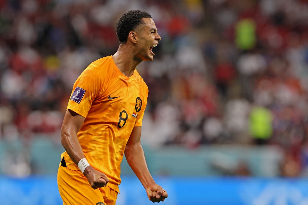 Netherlands' forward #08 Cody Gakpo