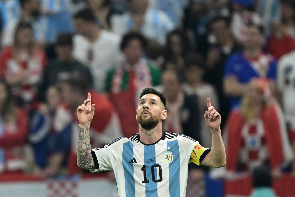 Argentina's forward #10 Lionel Messi
