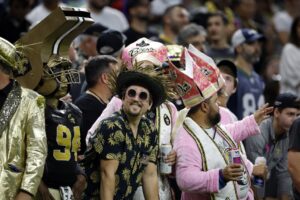 Fans New Orleans Saints Caesars Superdome Louisiana