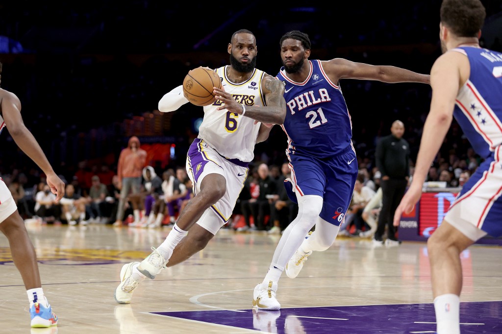 LeBron James Los Angeles Lakers Joel Embiid 76ers
