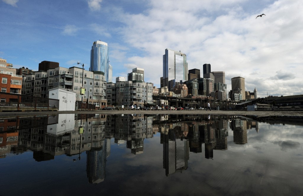 Seattle Washington State Skyline View City
