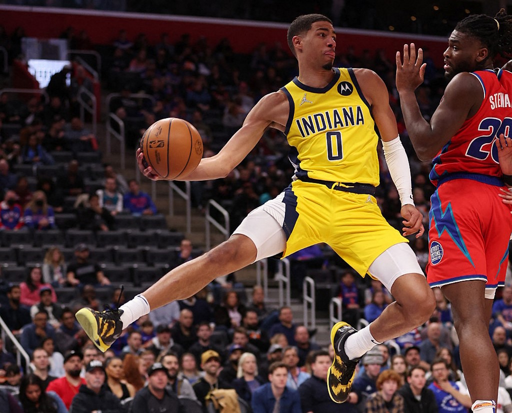 Tyrese Haliburton Indiana Pacers v Detroit Pistons