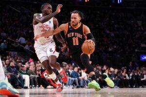Jalen Brunson New York Knicks vs Philadelphia 76ers