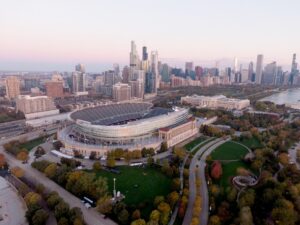 Soldier Field Chicago Skyline Chicago Bears Illinois
