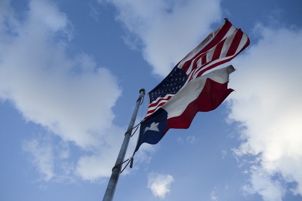 United States Flag Texas State Flag Murchison Rogers Park