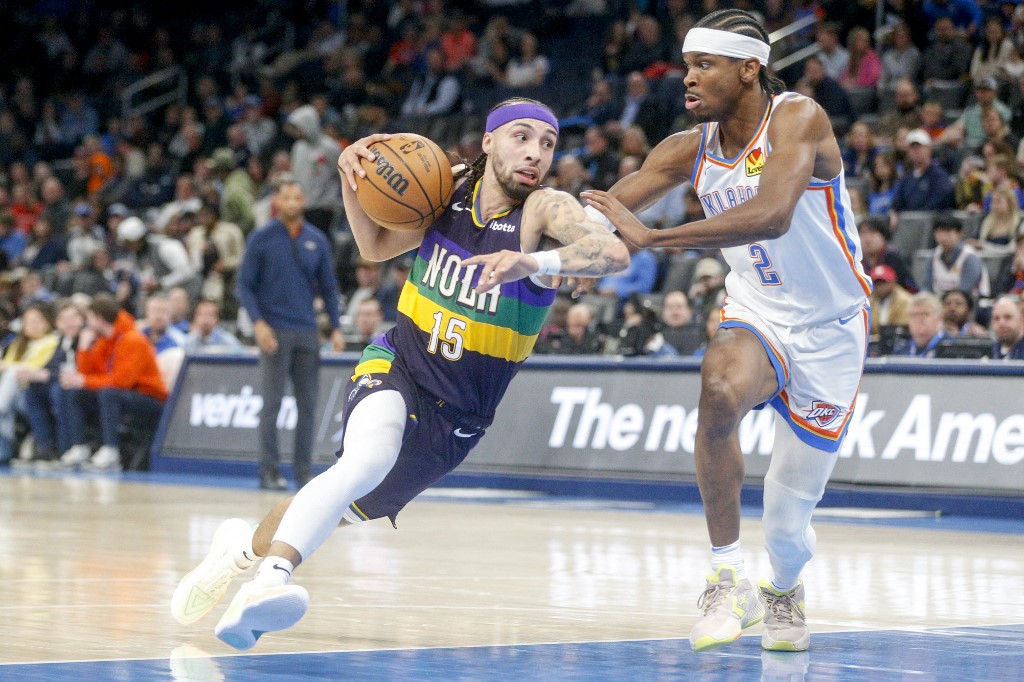 Jose Alvarado New Orleans Pelicans Shai Gilgeous-Alexander