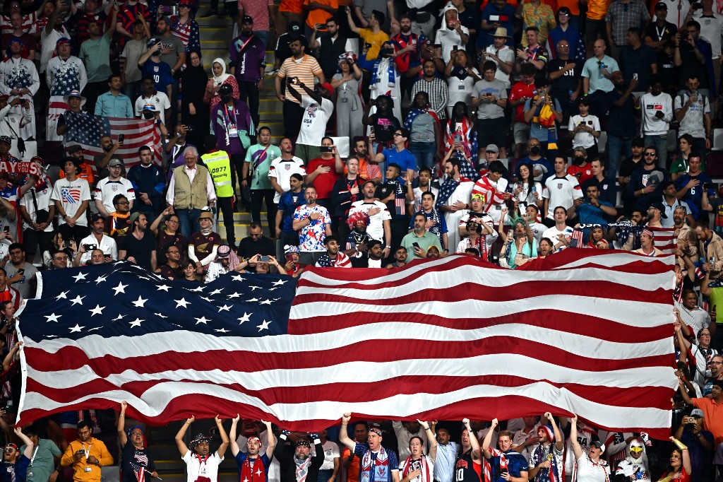 USA Flag Supporters Qatar 2022 World Cup