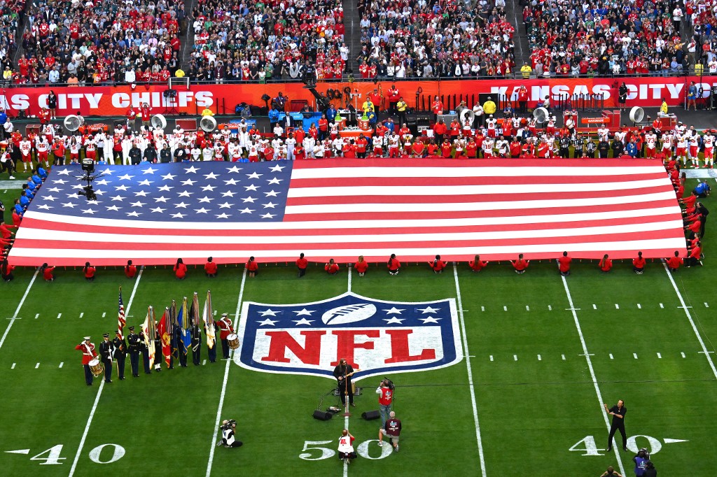 General view during the opening kickoff during an NFL divisional