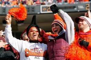 Virginia Tech Hokies Fans Celebrate College Sports