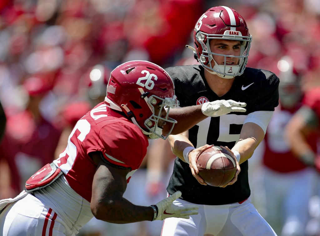 Ty Simpson Alabama Football NCAAF quarterback