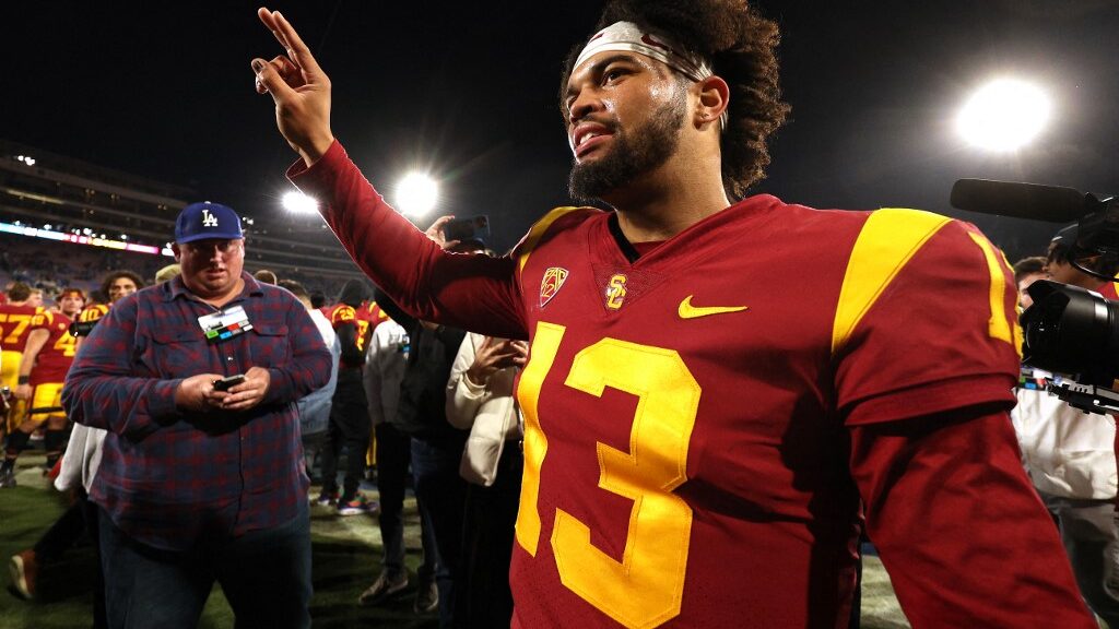 Caleb-Williams-13-of-the-USC-Trojans-celebrates-after-defeating-the-UCLA-Bruins-aspect-ratio-16-9