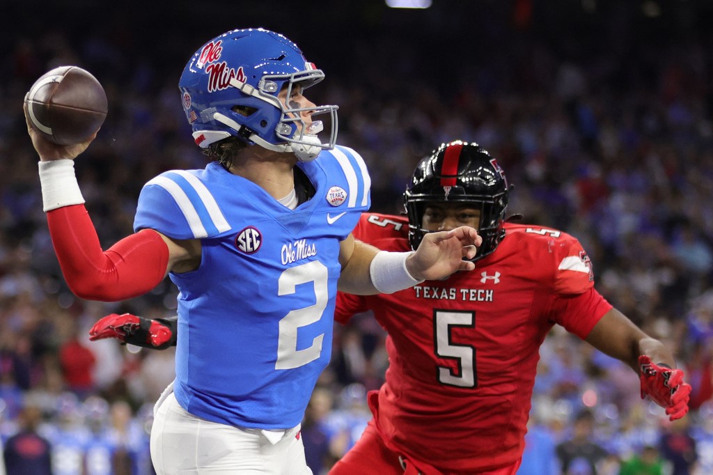 Jaxson Dart Ole Miss NCAA college football quarterback