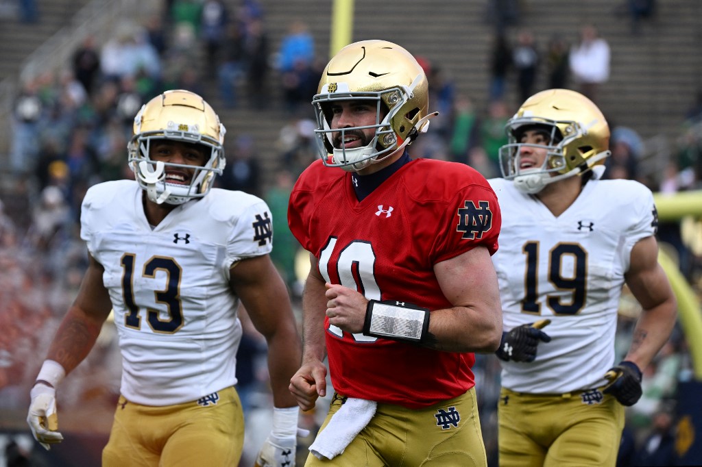 Gi’bran Payne Sam Hartman Jaden Greathouse Notre Dame Fighting Irish