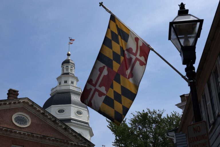 Maryland Flag State House Annapolis Capitol