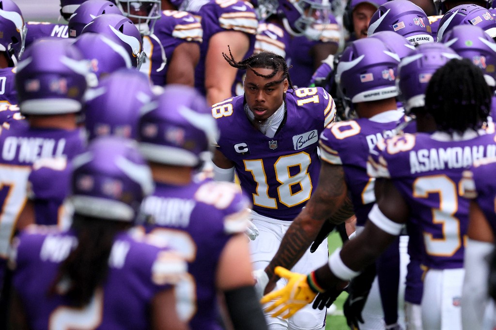 Justin Jefferson player prop bets for Vikings vs. Cardinals, Week 8