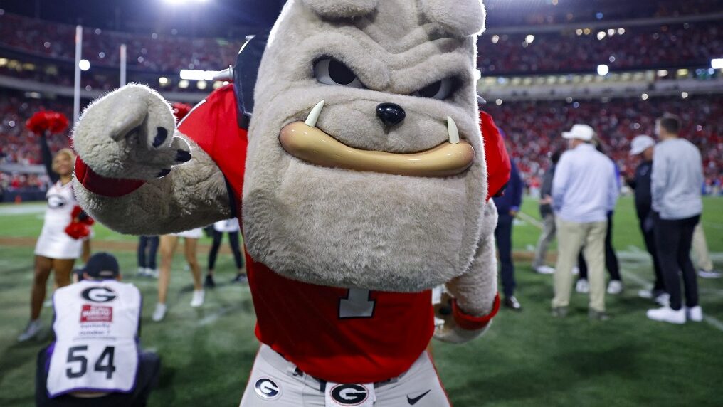 Georgia-Bulldogs-mascot-Hairy-Dawg-gets-the-crowd-going-at-the-start-of-the-fourth-quarter-against-the-Kentucky-Wildcat-aspect-ratio-16-9