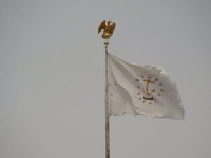 Rhode Island State Flag Pole Providence