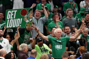 Boston Celtics Fans Celebrate Finals Game