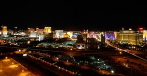 General View Las Vegas Strip Las Vegas Nevada