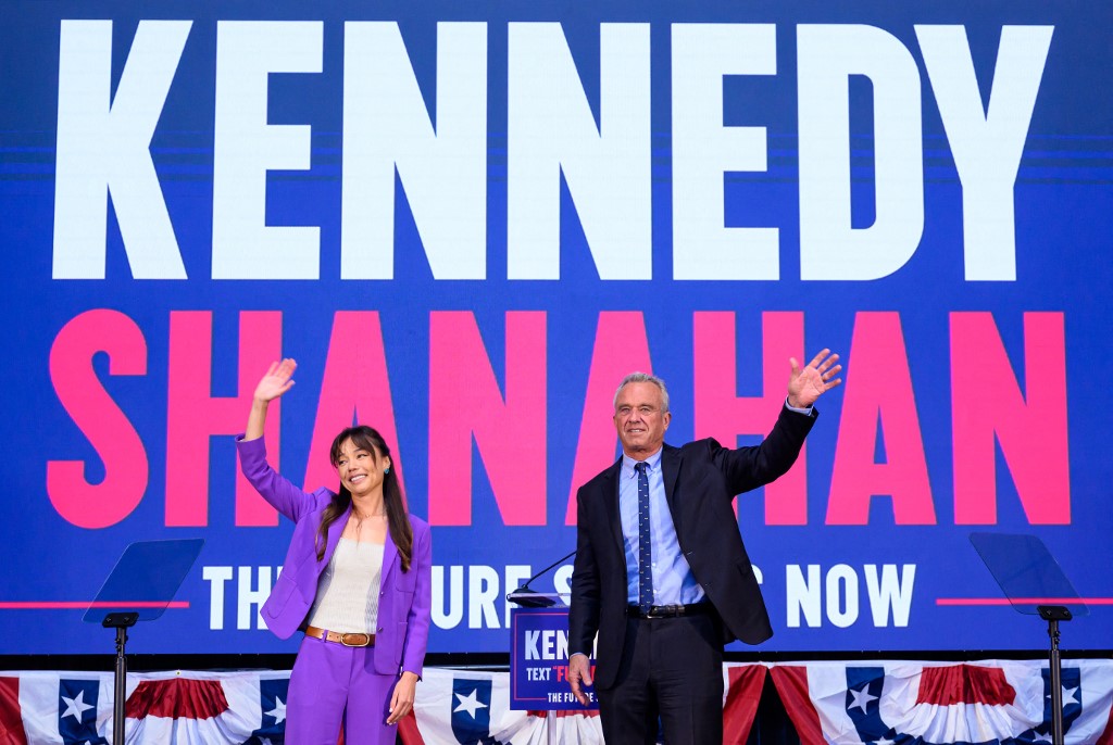 US presidential candidate Robert F Kennedy Jr. running mate Nicole Shanahan
