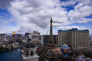 Las Vegas Strip aerial view