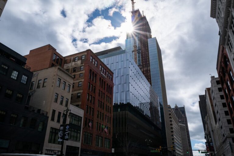 Detroit Michigan urban center. Spencer Platt/Getty Images/AFP