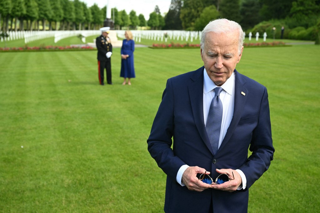 US President Joe Biden Aisne-Marne American Cemetery Northern France