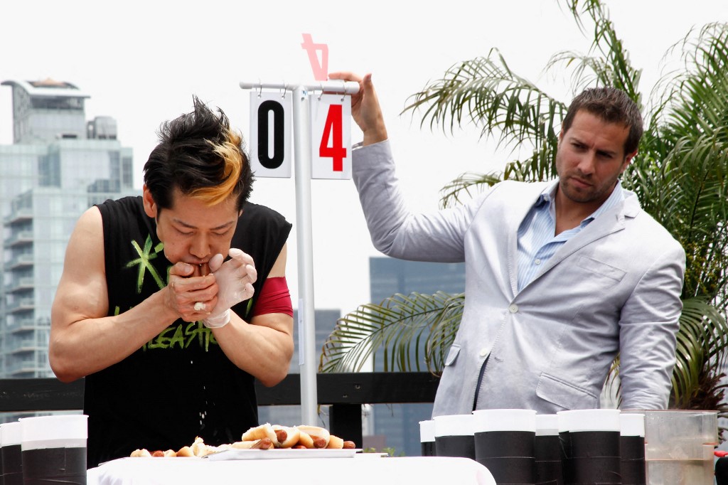 Takeru Kobayashi Nathan's Famous Hot Dog Eating Competition New York City