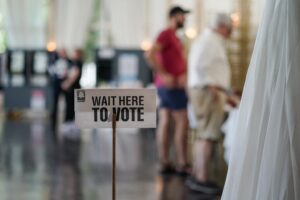 Georgians Head To The Polls To Cast Their Votes In The State's Primary Election