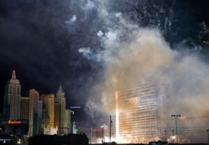 Tropicana Las Vegas Hotel Towers Imploded To Make Way For Athletics Baseball Stadium